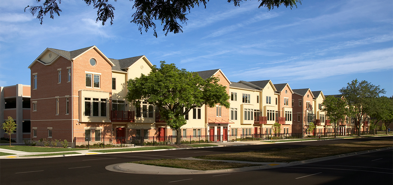 Condo home units built by Tri-North Builders at the Hilldale Mall & Condos in Madison, WI.