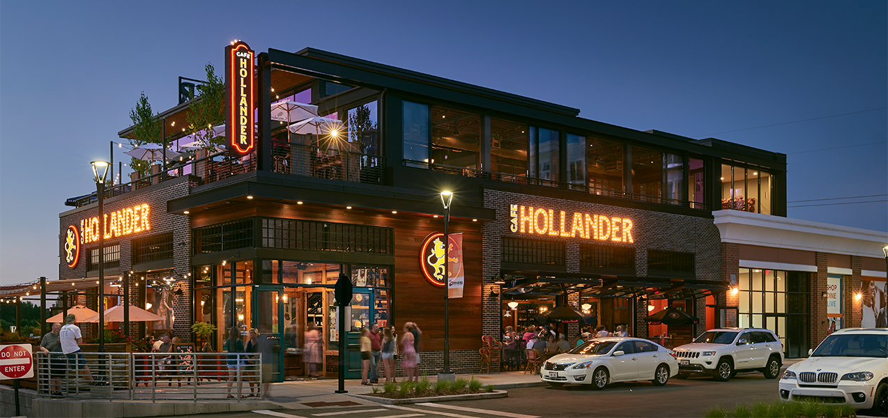 Cafe Hollander full building remodel project by Tri-North Builders in Wisconsin.