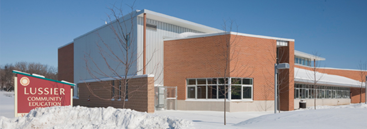 Exterior of Lussier Community Education Center in Madison