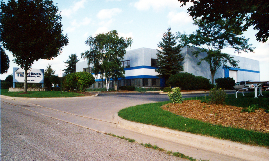 A view of the Tri-North Builders headquarters in Wisconsin, which opened in the 1990's.